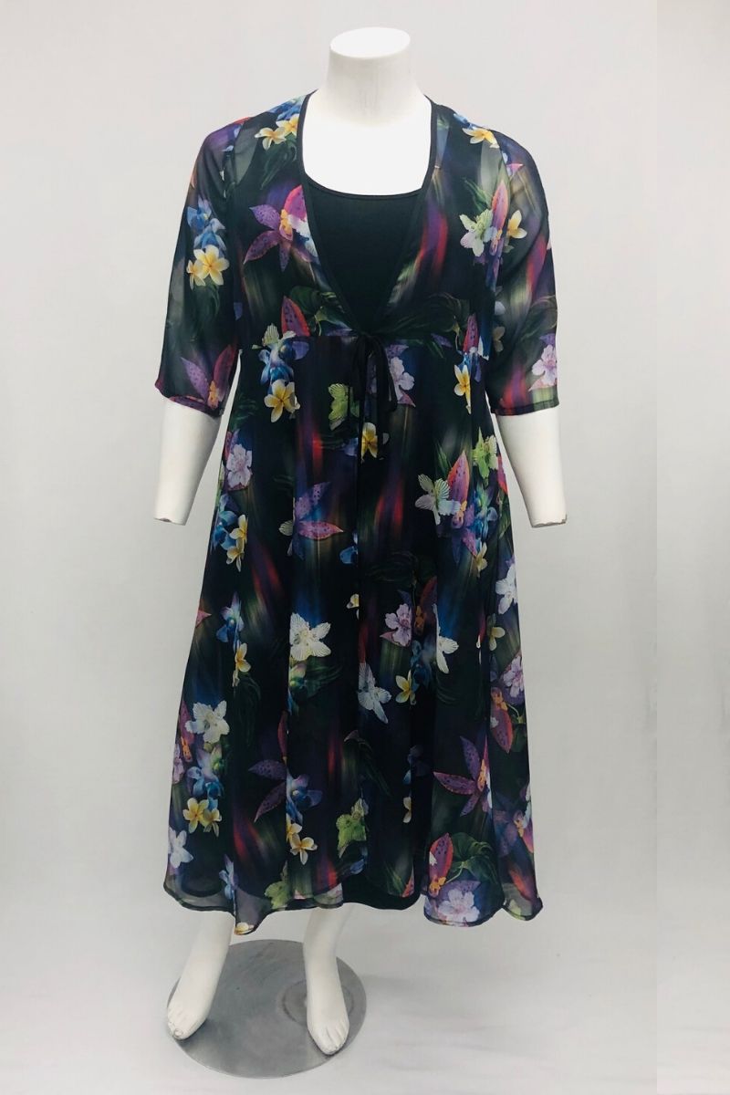 Print 209 - Ashley Chiffon Overcoat